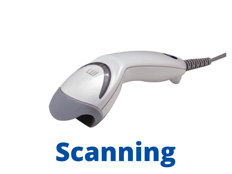 Scanning Systeme für den schnellen Abverkauf Handscanner per Kabel oder Funk drahtlos