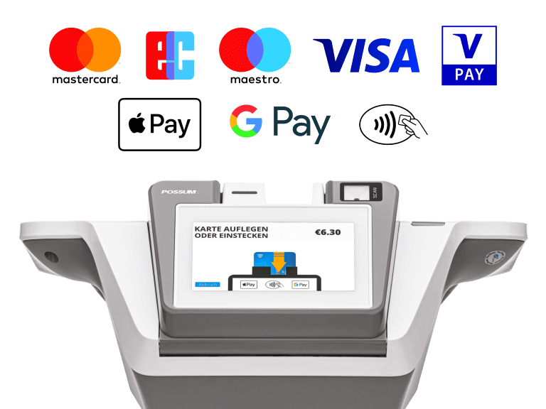All-in-One Kassensystem POSSUM12 EC-Cash Kartenzahlung