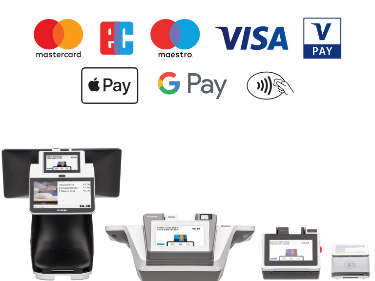 All-in-One Kassensysteme mit Kartenzahlung EC-Cash Gerät implementiert