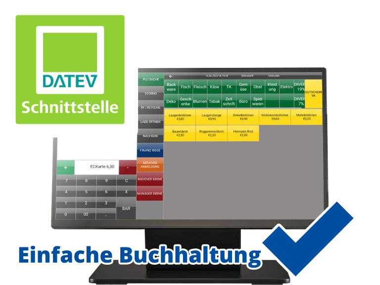 Kassensystem DATEV Schnittstelle Steuerberater